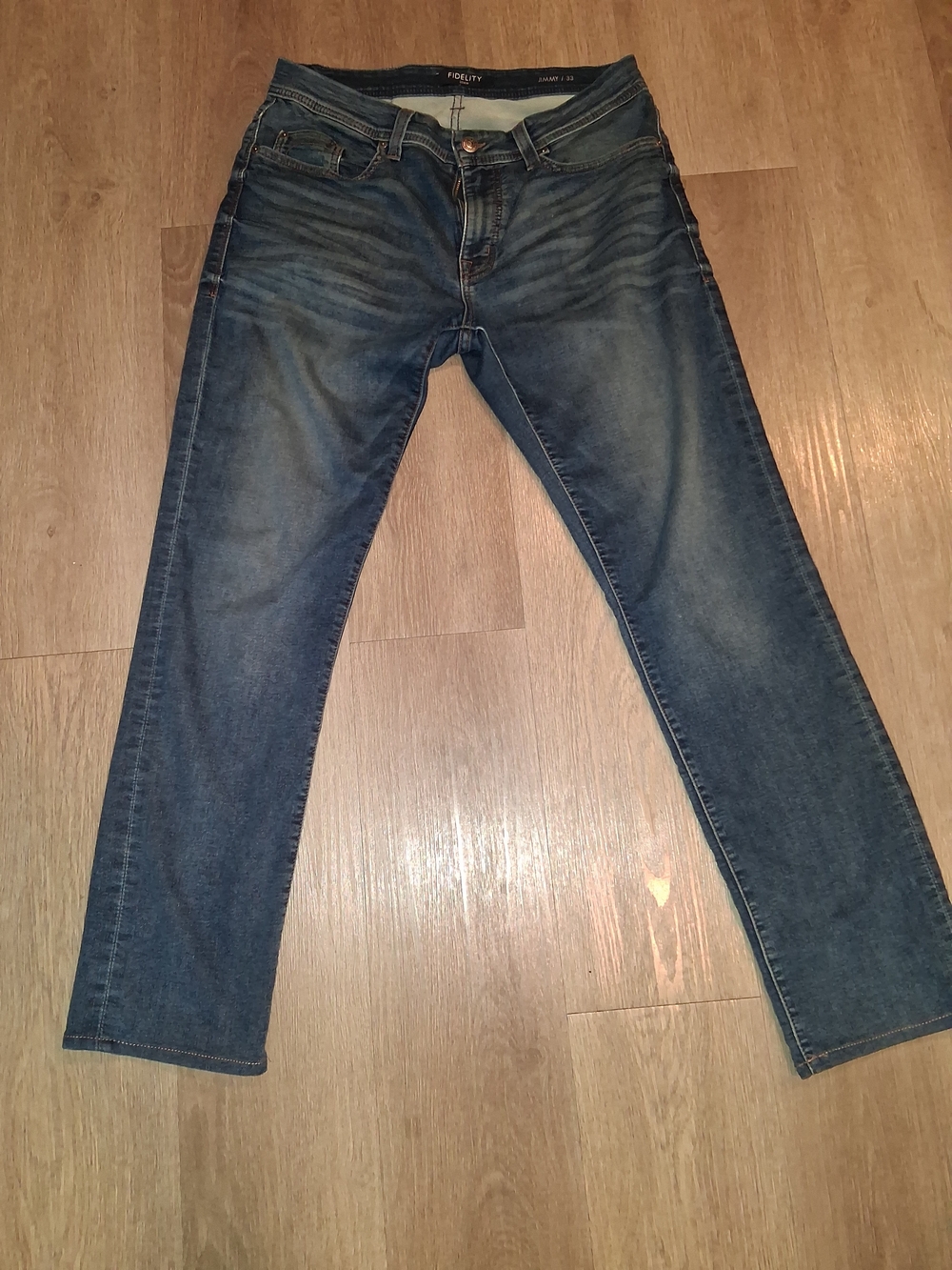 Fidelity Men's Blue Slim Straight Jeans